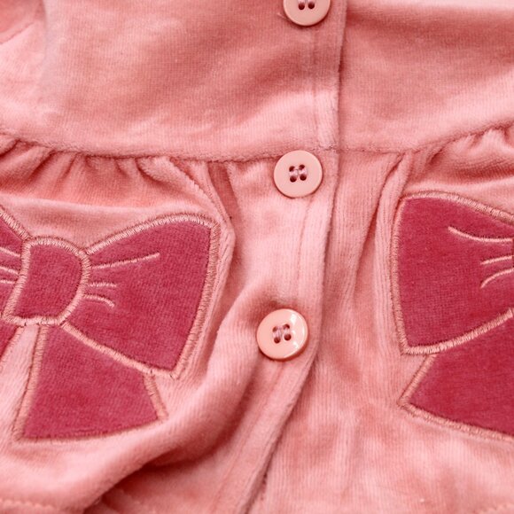 Rene Rofe Baby Girls 3-6 Months 2 Piece Velour Shirt and Pants Set Outfit NWT - Picture 2 of 8